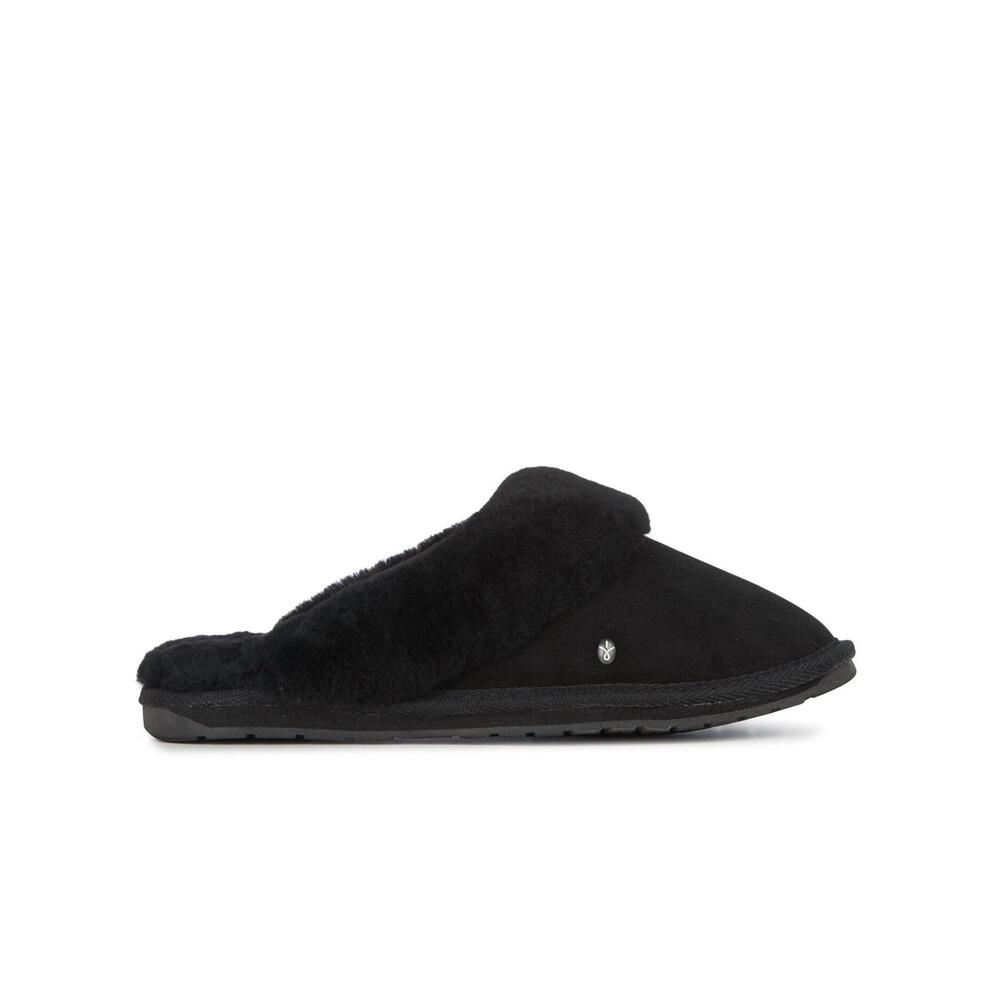 NEW EMU AUSTRALIA women's jolie slip-ons in black/noir